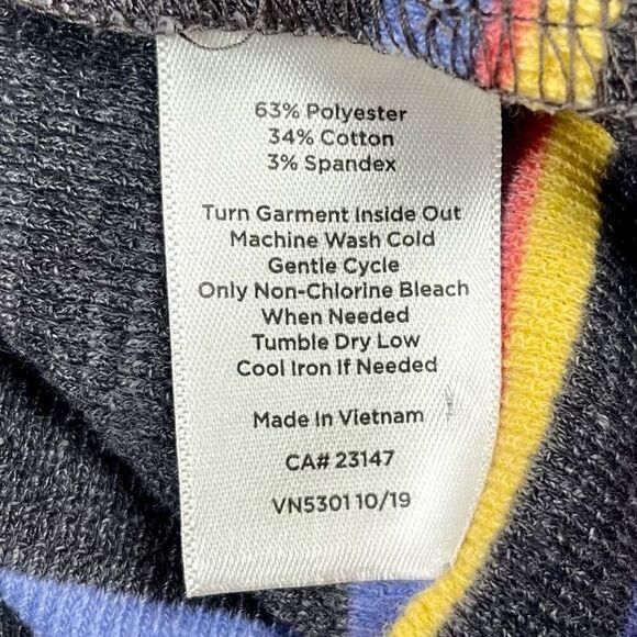 T by Talbots Women’s Stripes 3/4 Sleeve Button up Back Top Medium - Picture 7 of 11